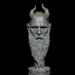 Mimir - God of War (Pre-Supported) 3d model