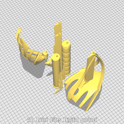 Fantasy Wyll Harmonic Dueller Rapier Baldrus Gate 3 3d model