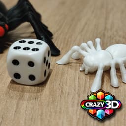 Crazy articulated Spider - Mini 44mm print possible !!! 3d model