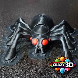 Crazy articulated Spider - Mini 44mm print possible !!! 3d model