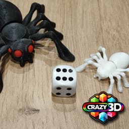 Crazy articulated Spider - Mini 44mm print possible !!! 3d model
