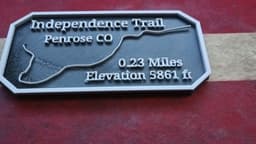 Maverick's Trail badge Independence Trail Penrose Colorado 3d model