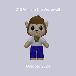 2024 Werewolf Figurine 3d model