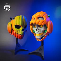 Pumpkin Skull 3d model
