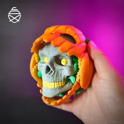 Pumpkin Skull 3d model