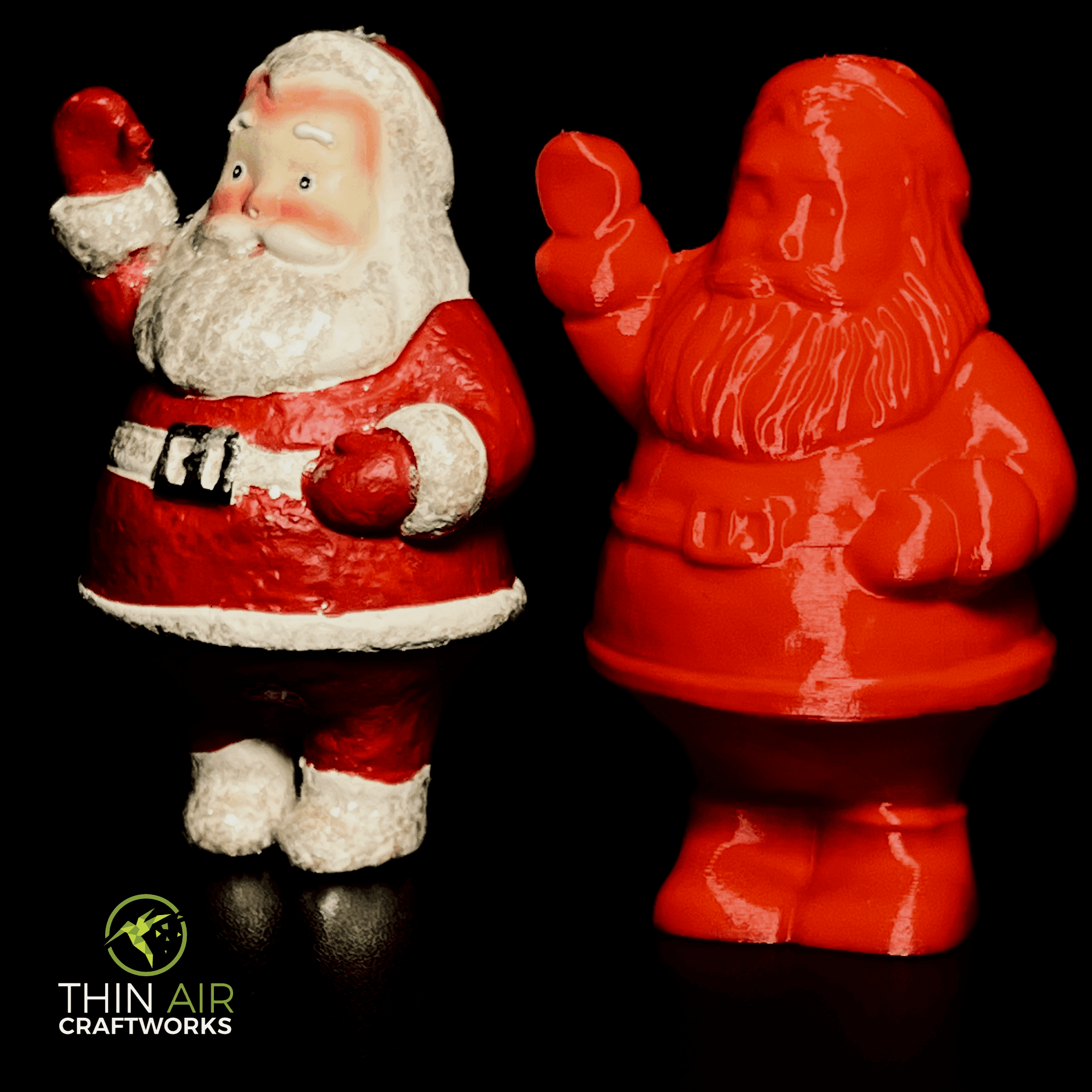 Santa Ornament/Decoration - Support Free 3d model