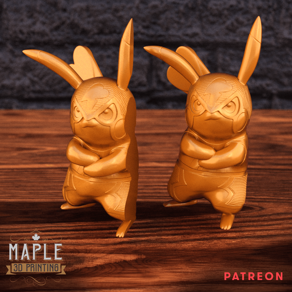 Pikachu Libre - Pokemon 3d model