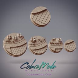 Brick Garden Base Pack (8pcs) - Round and Square Versions 3d model