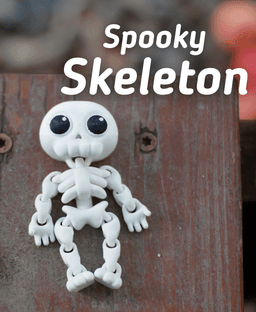 Spooky Skeleton - Articulated Fidget Skeleton - Ludo Flexy 3d model