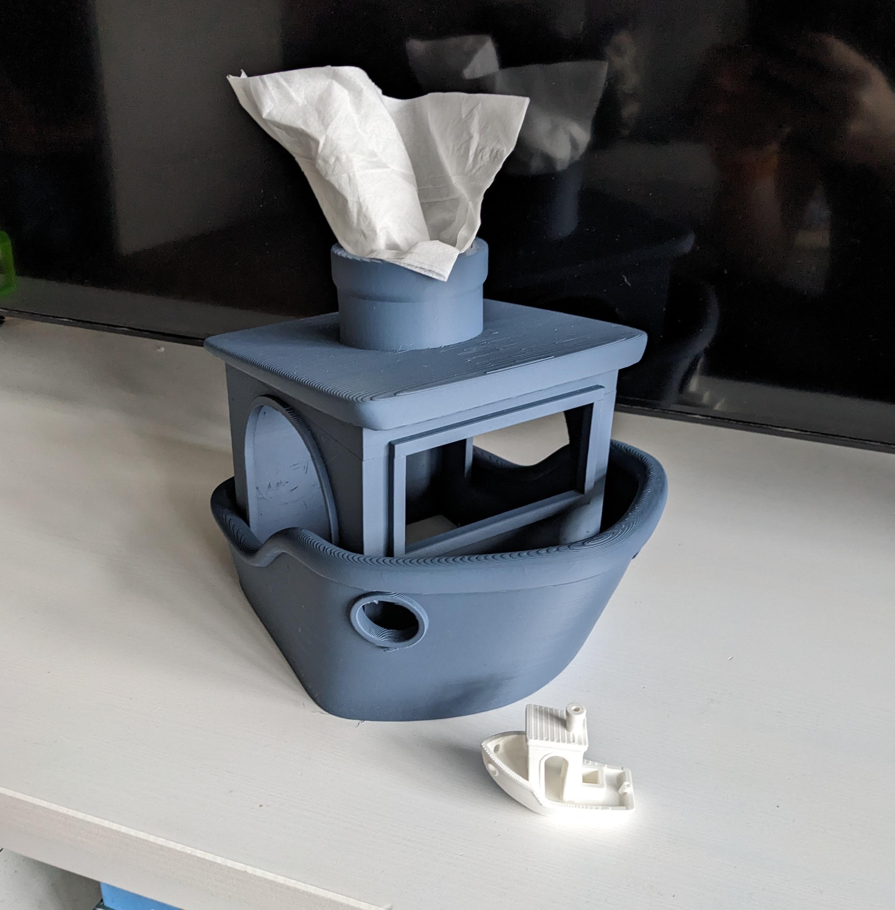 Tissue Box Cover - Benchy style 3d model