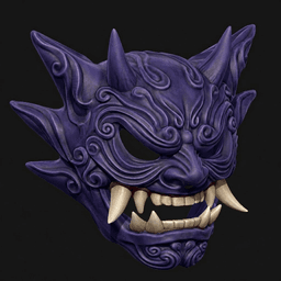 Haunter Menpo Mask 3d model