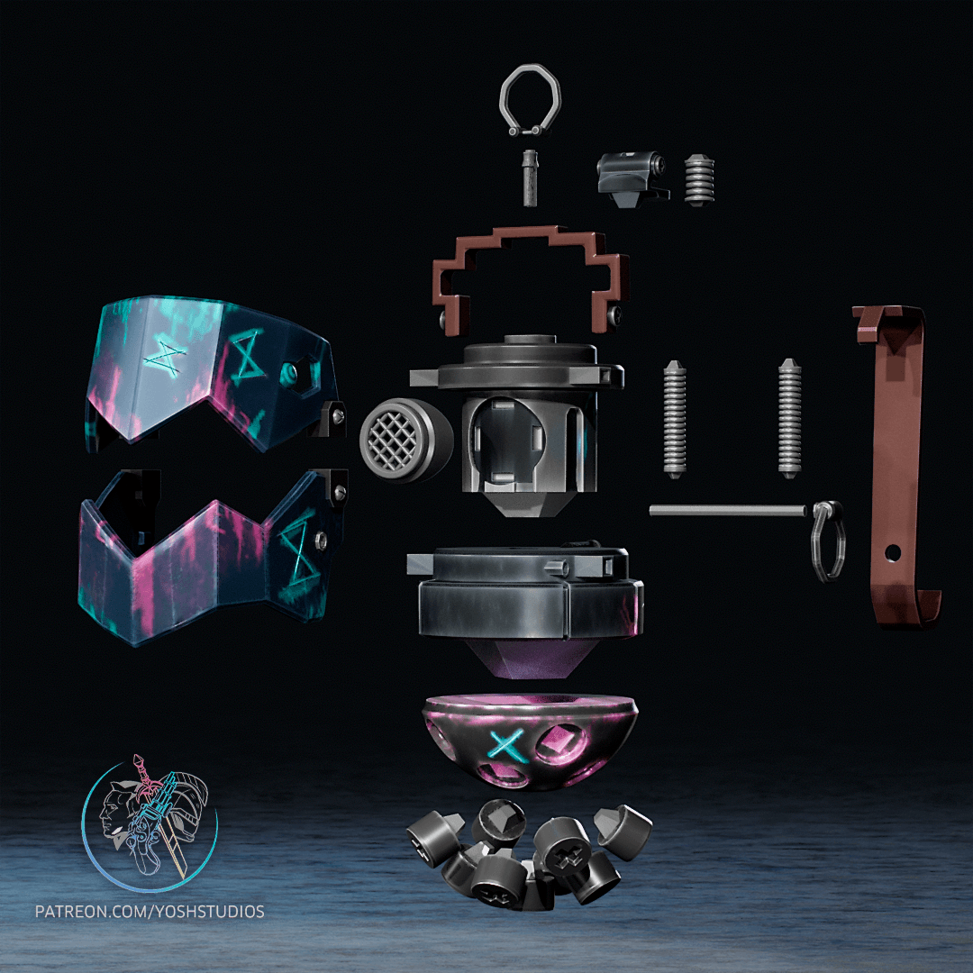 Jinx Grenade 3D Printer STL File 3d model