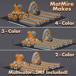 Robo Octopus - Articulated Figure 3d model