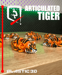Articulated Tiger 3d model
