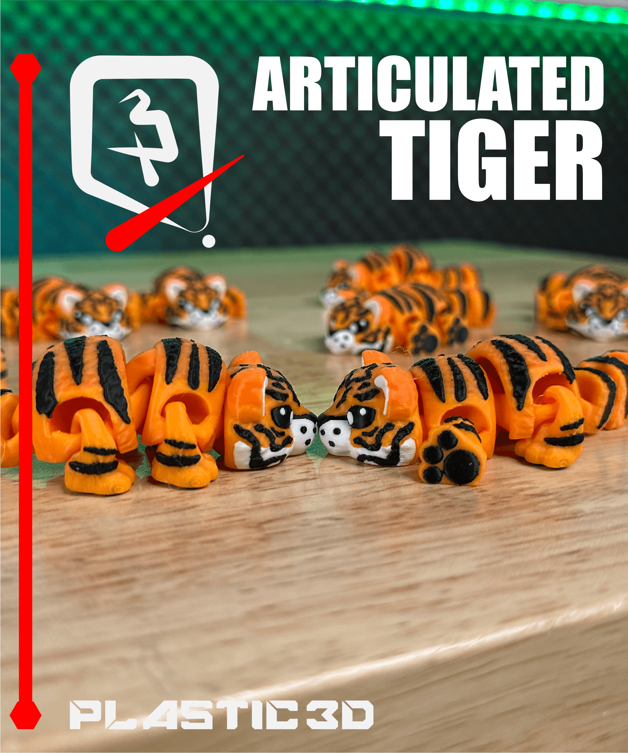 Articulated Tiger 3d model