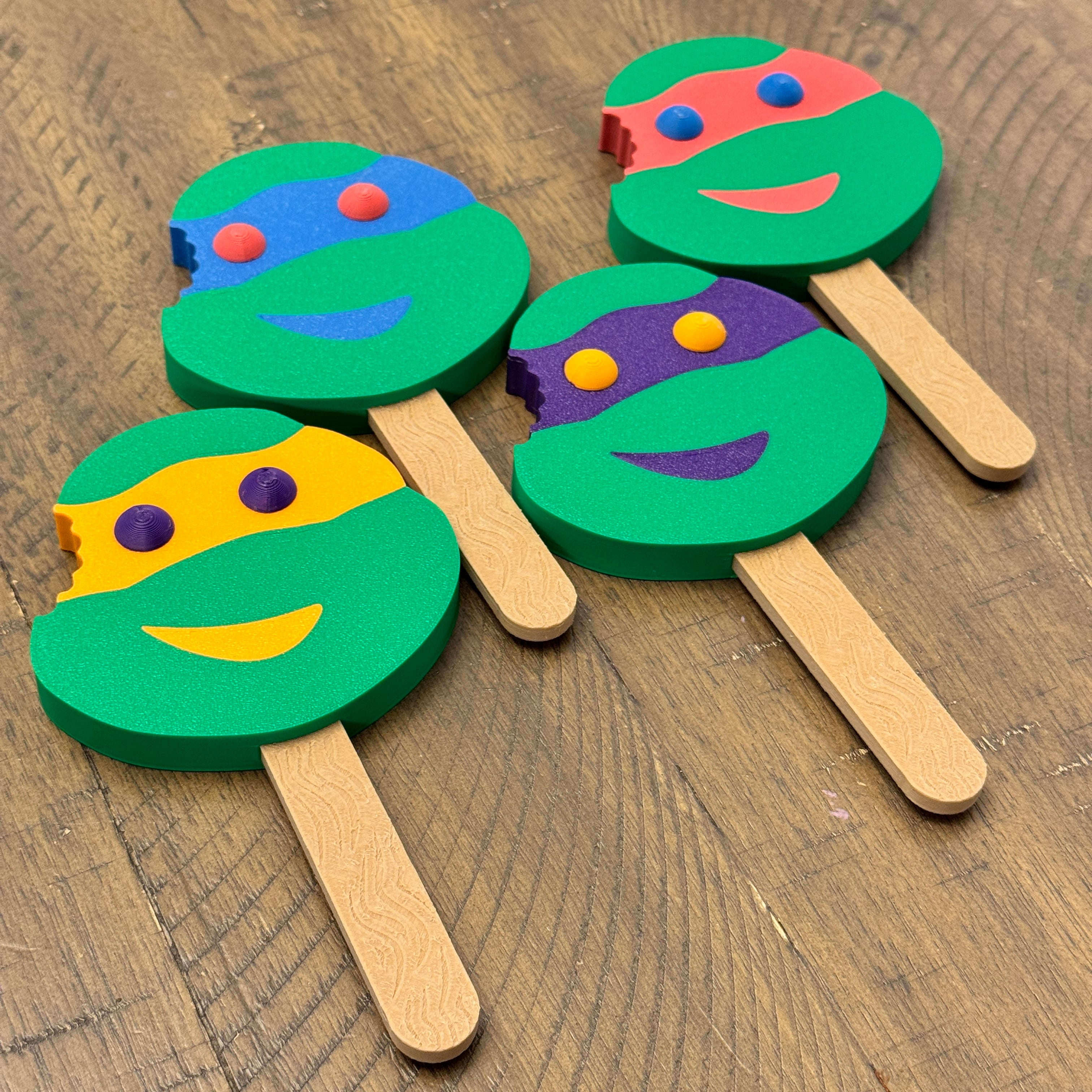 Turtles Popsicles Collection 3d model
