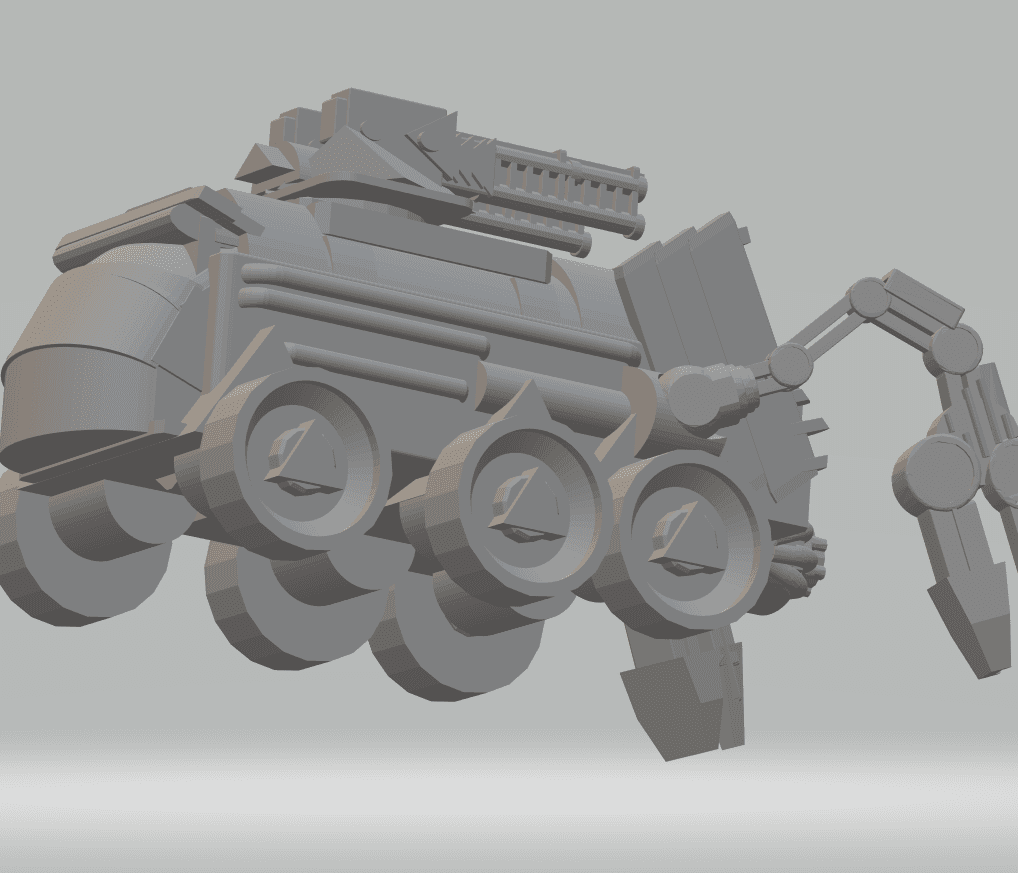 Fhw Battle force Laxiot "The Pumpkin" Assault car 3d model