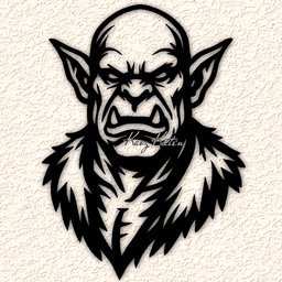 halloween-ogre wall art home decor 3d model
