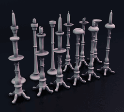 Candle Sticks 3d model