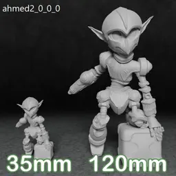 Elf robot 3d model