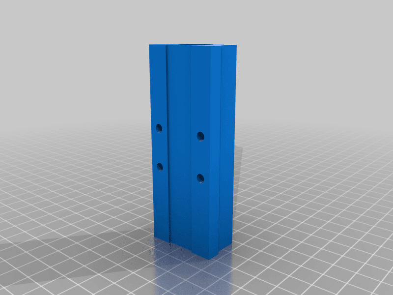 Super long LM8UU linear bearing holder (90mm) 3d model