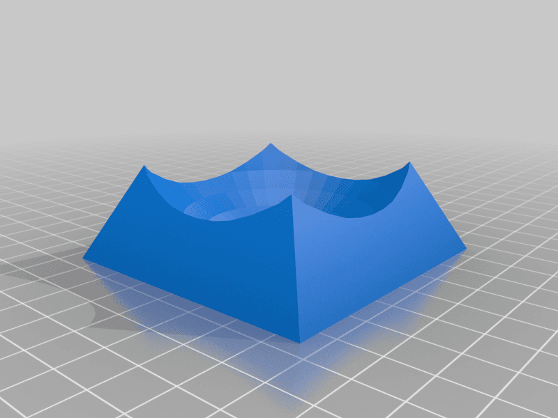 Baseball Stand - Four Sided Pyramid 3d model