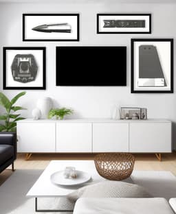 X-Wing Greebly Wall Art 3d model