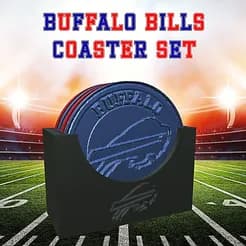Buffalo Bills Coaster Set (NFL) 3d model