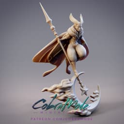 Mothfolk Moon Mage - Psychidae, Noctuoidea Mage (Pre-Supported) 3d model