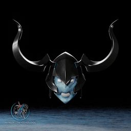Iron Shadow Helmet 3D Printer File STL 3d model