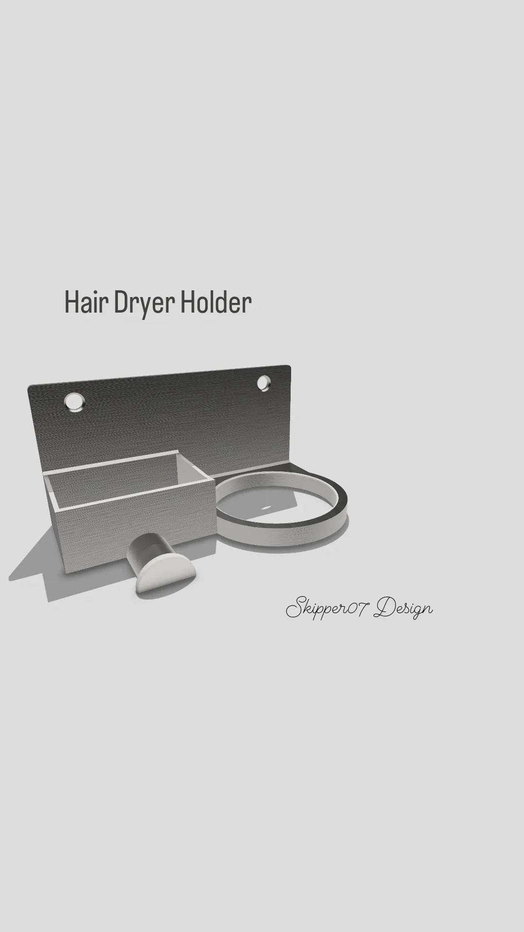 Hair  dryer holder.stl 3d model
