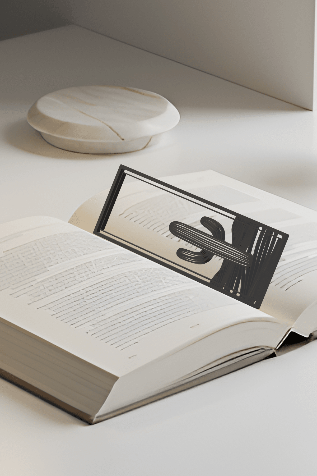 Cactus Bookmark, Gift Idea 3d model