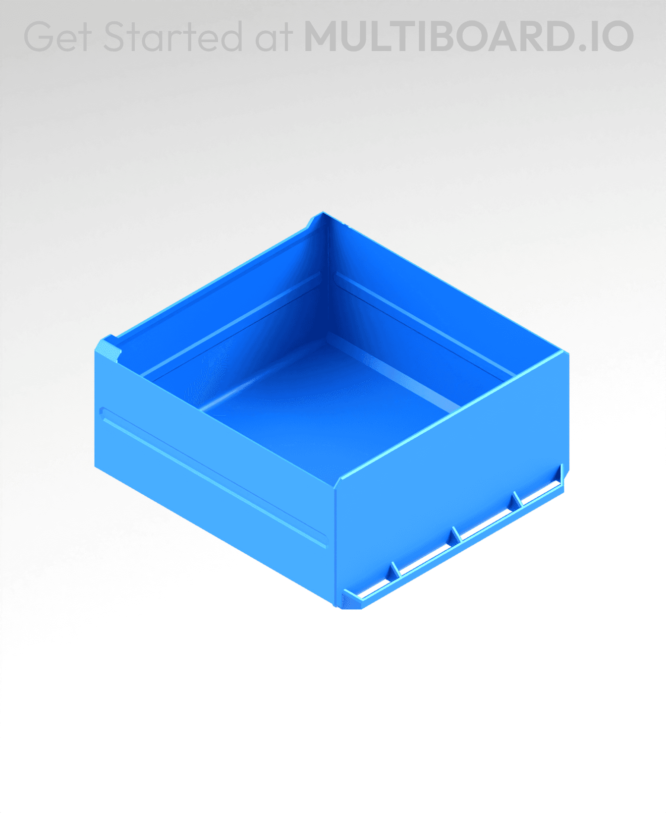 4x2x4 LU - MultiBin Simple Drawer 3d model