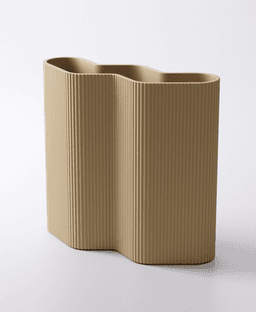 Zigzag Vase (4 Textures included) 3d model