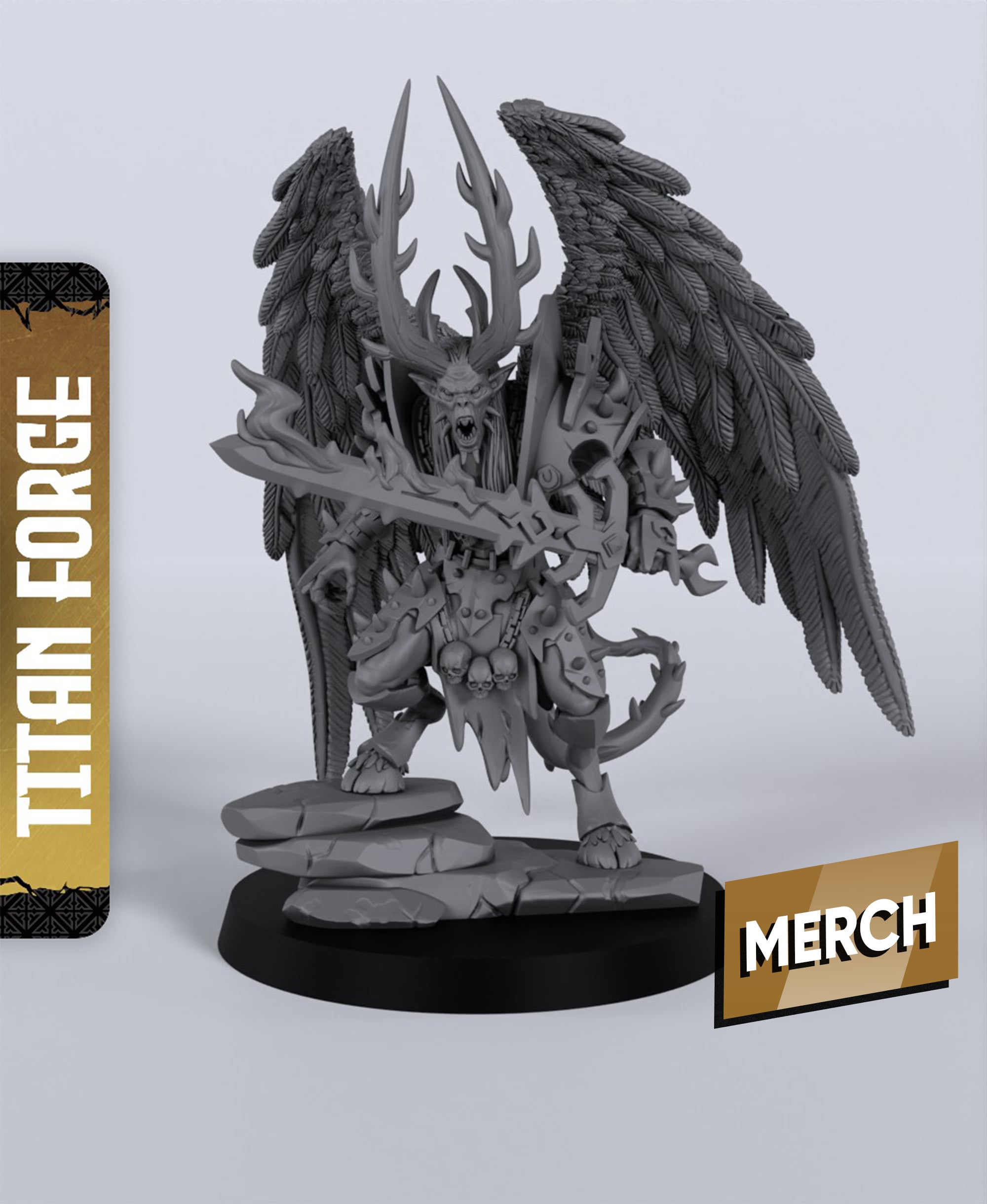 Mor-Zhal Avatar of Yrghal - With Free Dragon - 5e DnD Inspired for RPG and Wargamers 3d model