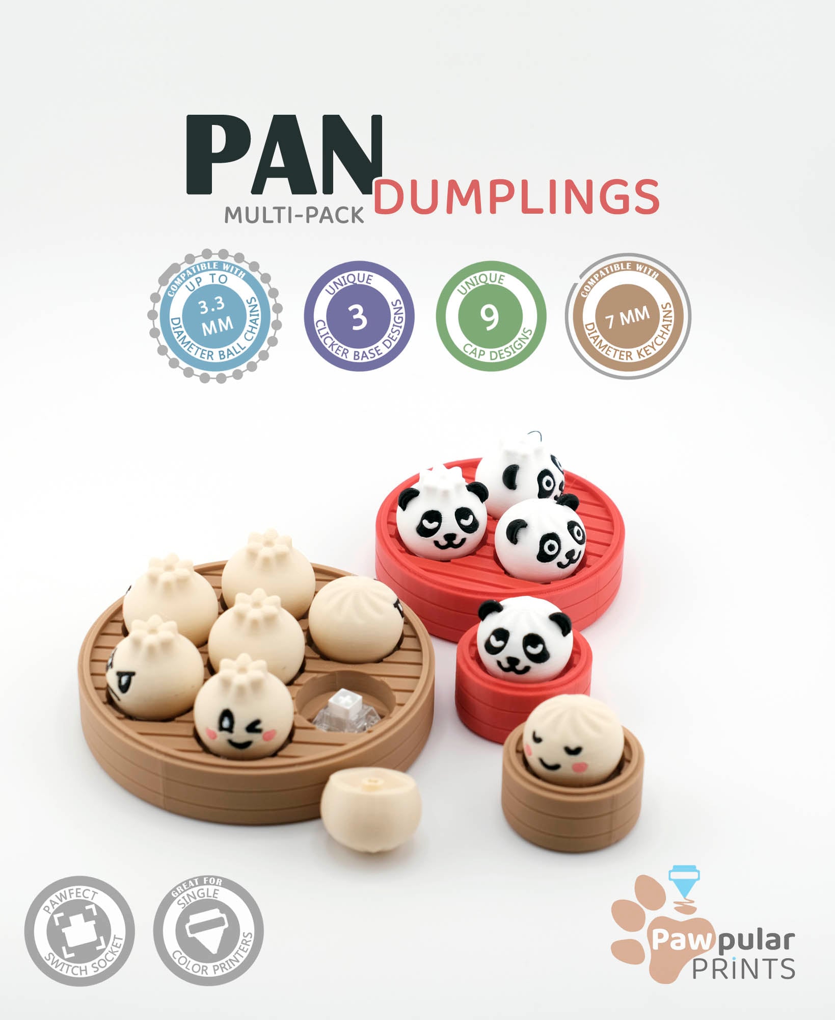Pan-Dumplings Multi-Pack 3d model