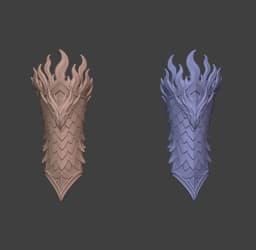 Dragon Hunter Bracers 3d model