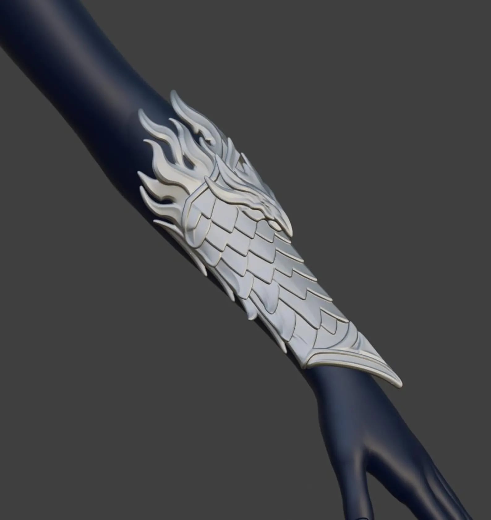 Dragon Hunter Bracers 3d model