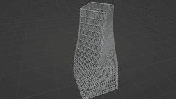 Twisted Mesh Vase 3d model