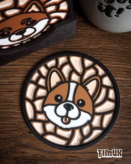 CORGI & SHIBA INU COASTER 3d model