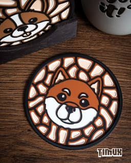 CORGI & SHIBA INU COASTER 3d model
