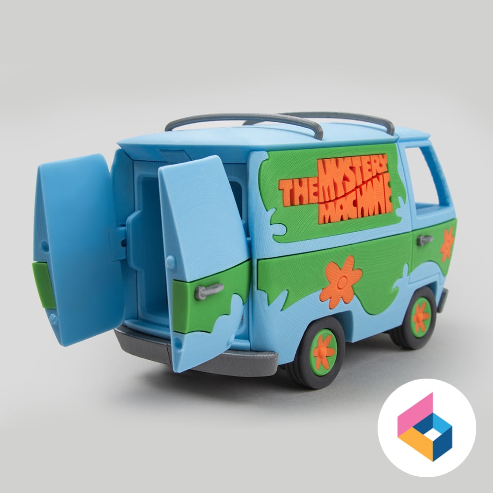 Foldable Mystery Machine - Scooby Doo 3d model