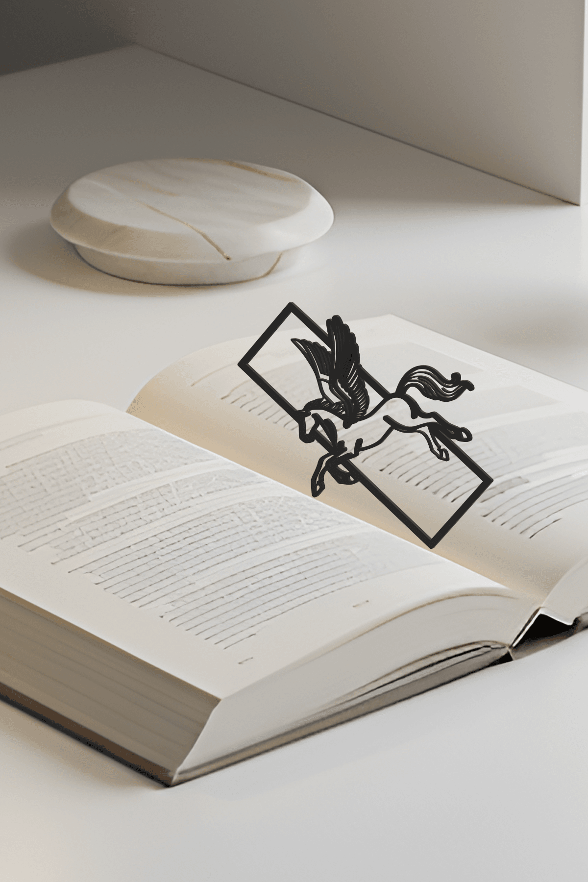 Pegasus Bookmark, Gift Idea 3d model