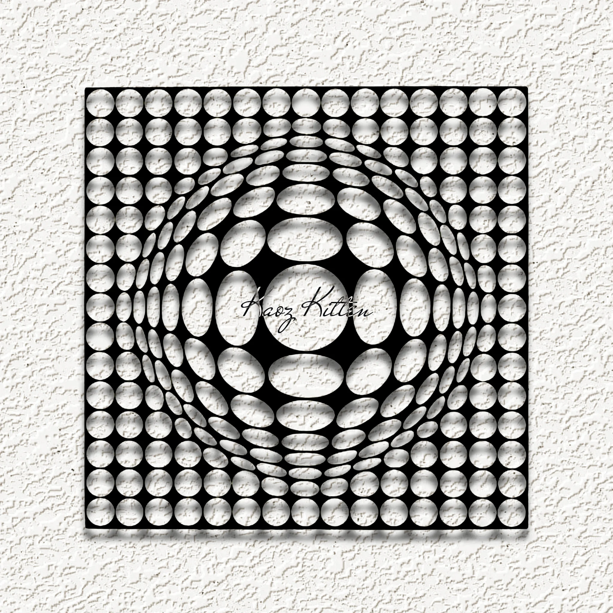 3d optical illusion sphere WALL ART HOME DECOR 3d model