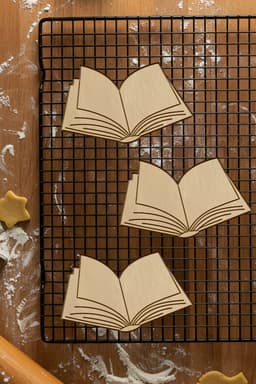 Book Cookie Cutter, Biscuit Cutter 3d model