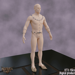 Cazador Szarr Accessories Fantasy Cosplay set Baldurs Gate 3 3d model