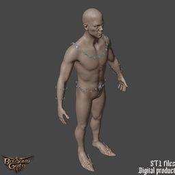 Cazador Szarr Accessories Fantasy Cosplay set Baldurs Gate 3 3d model