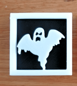 Mini Ghost Silhouette - easy print 3d model