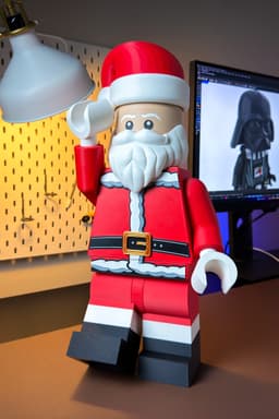 The FREE Santa Claus Modular Figure! Ho Ho Ho! 3d model