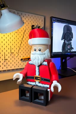 The FREE Santa Claus Modular Figure! Ho Ho Ho! 3d model